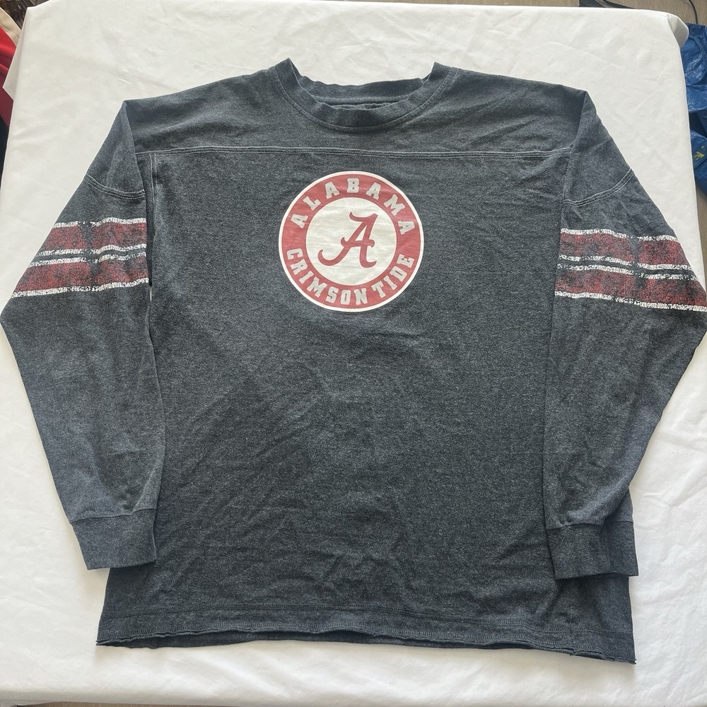 Vintage Alabama Crimson Tide Shirt Mens Large NCAA Football Long Sleeve 90s